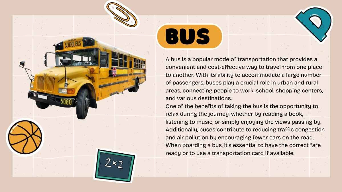 Cute Modes of Transport for Pre-K - slide 7