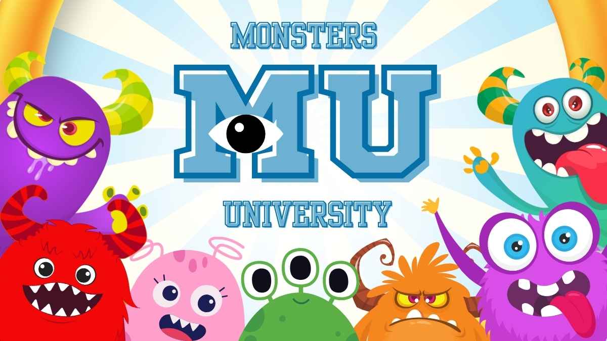 Cute Monsters University Slides - slide 1