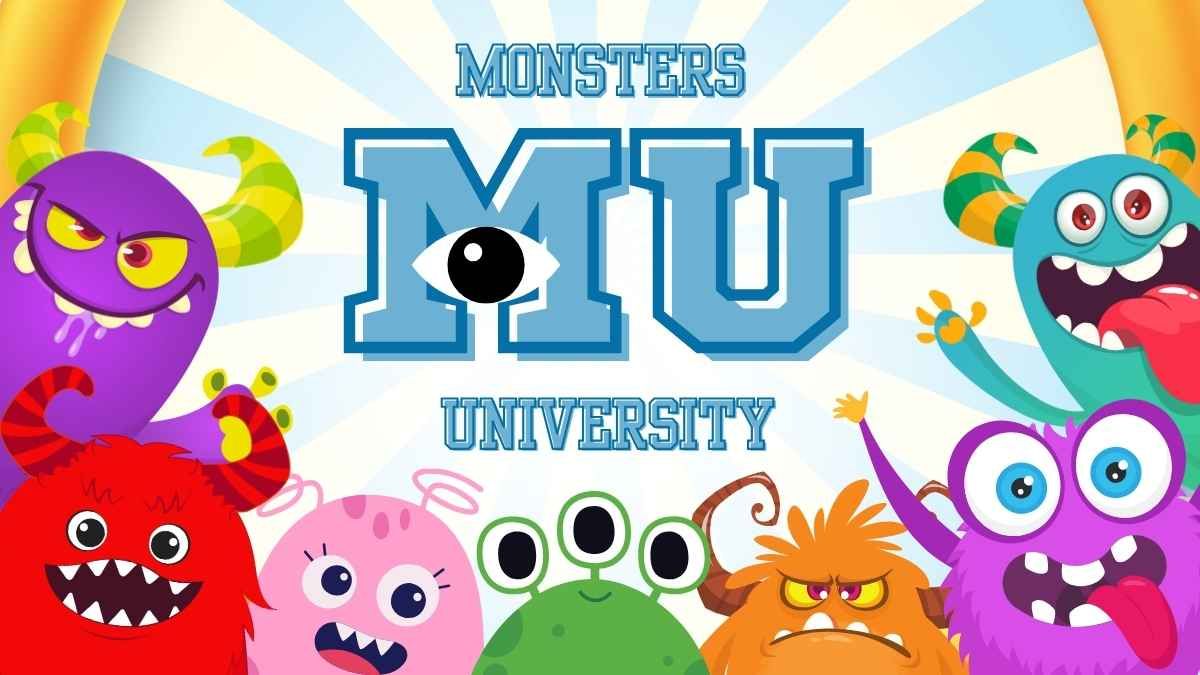 Cute Monsters University Slides - diapositiva 1