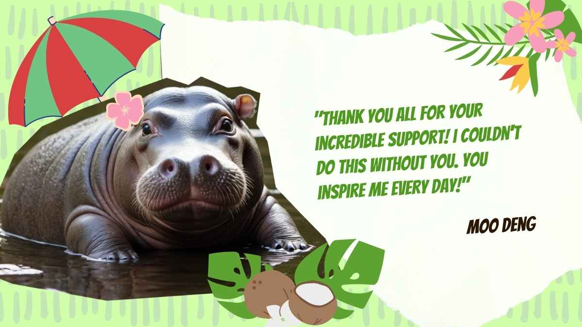 Cute Moo Deng Background Slides - slide 12