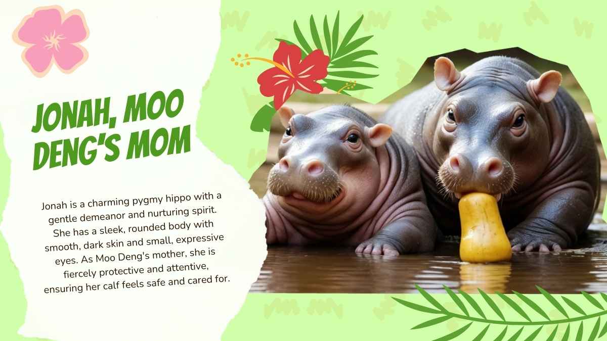 Cute Moo Deng Background Slides - slide 5