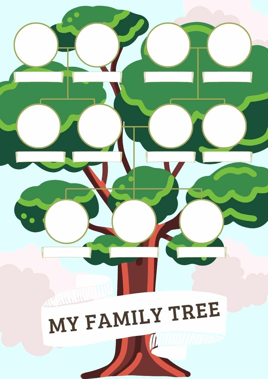 Cute Illustrated My Family Tree - slide 1