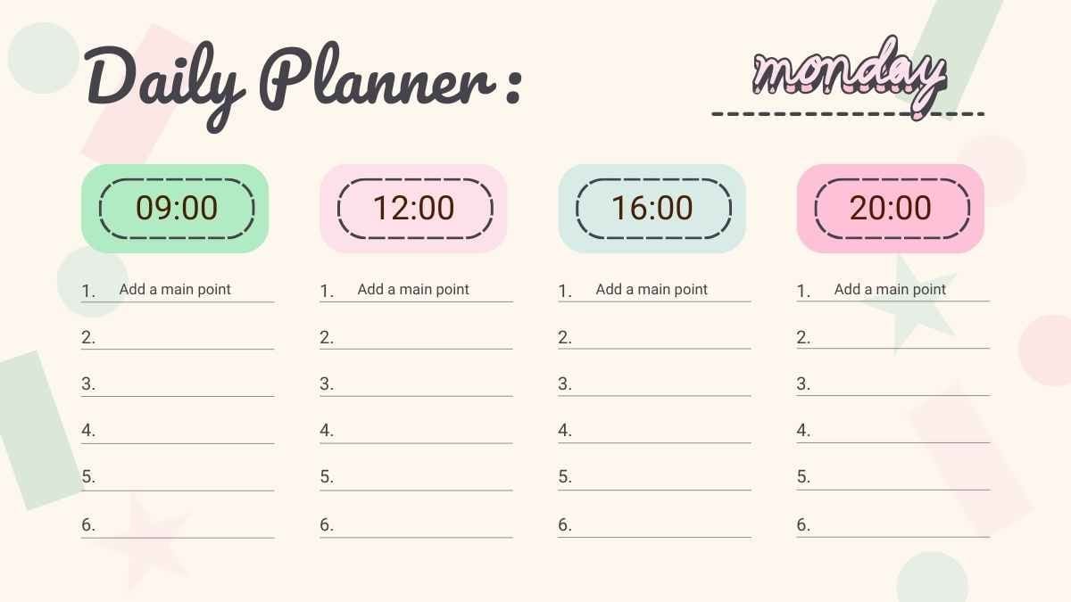 Plantillas Adorables para un Nuevo Año: Organizador Anual para un Comienzo Fresco - diapositiva 9