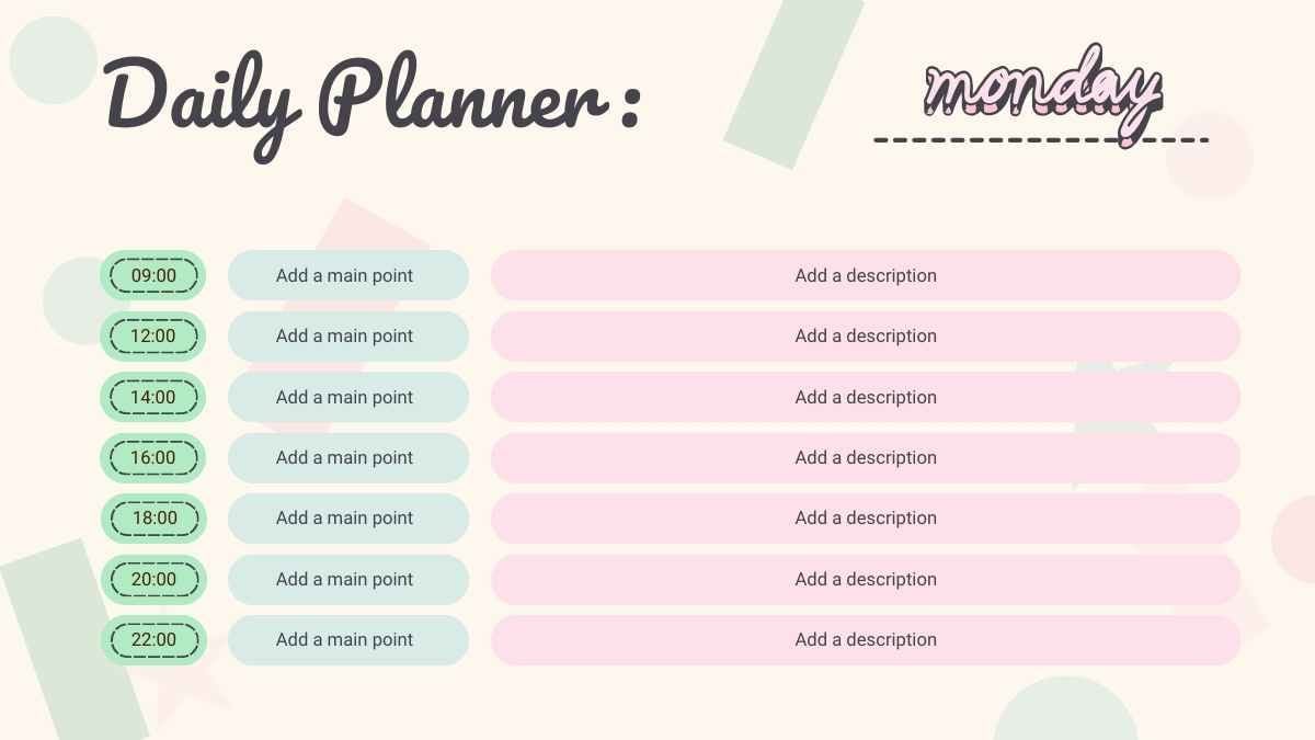 Fofas Lâminas de Planejador Anual para um Novo Começo de Ano Novo - deslizar 10