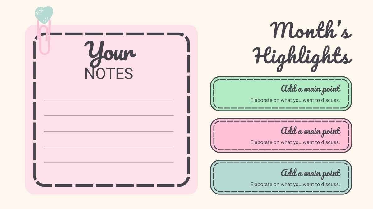 Cute New Year Fresh Start Yearly Planner Slides - slide 6