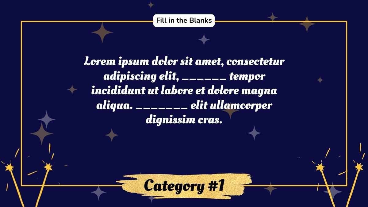 Lindas Plantillas para Noche de Trivia y Quiz de Año Nuevo - diapositiva 12