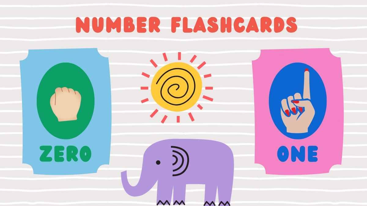 Cute Number Flashcards - slide 14