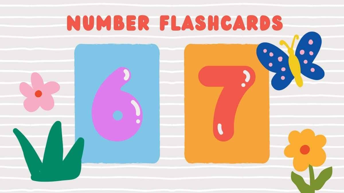 Cute Number Flashcards - slide 7