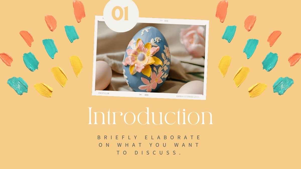 Cute Pastel Easter Egg Workshop Slides - slide 3