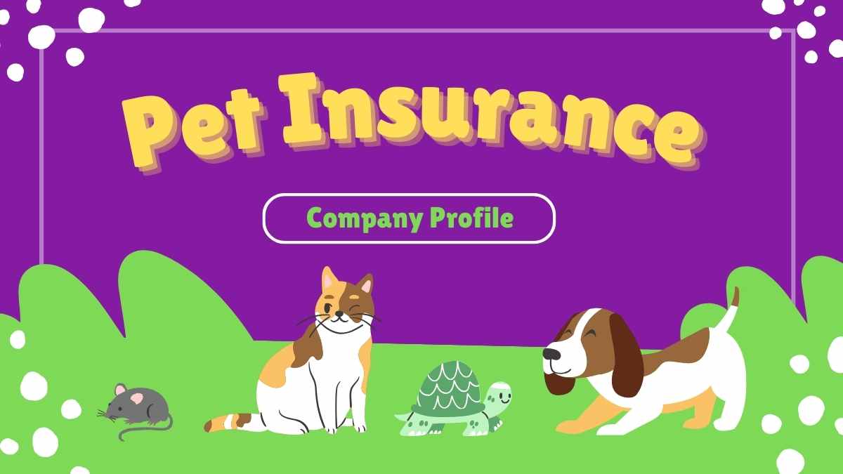 Cute Pet Insurance Company Profile - slide 1