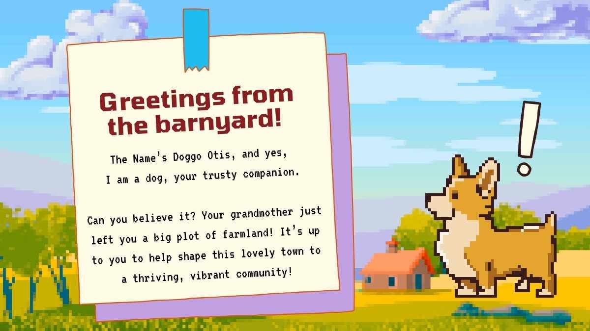 Cute Pixelated Farm Harvest Game Slides - slide 4