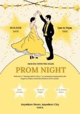 Cute Prom Night Celebration Posters 1