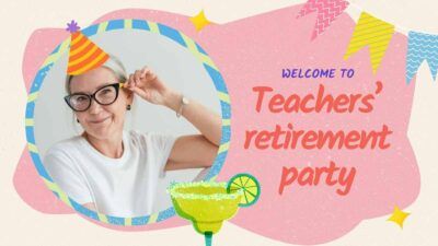 Slides Carnival Google Slides and PowerPoint Template Cute Retirement Party for Teachers 1