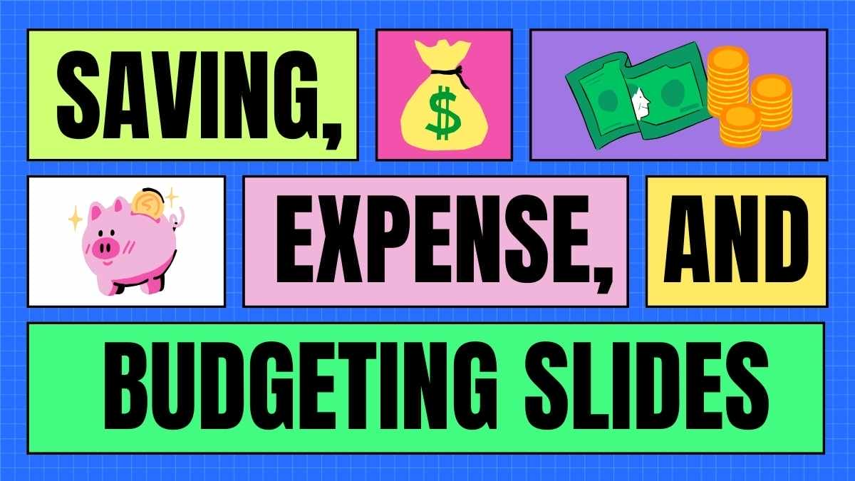 Cute Saving, Expense, and Budgeting Slides - slide 1