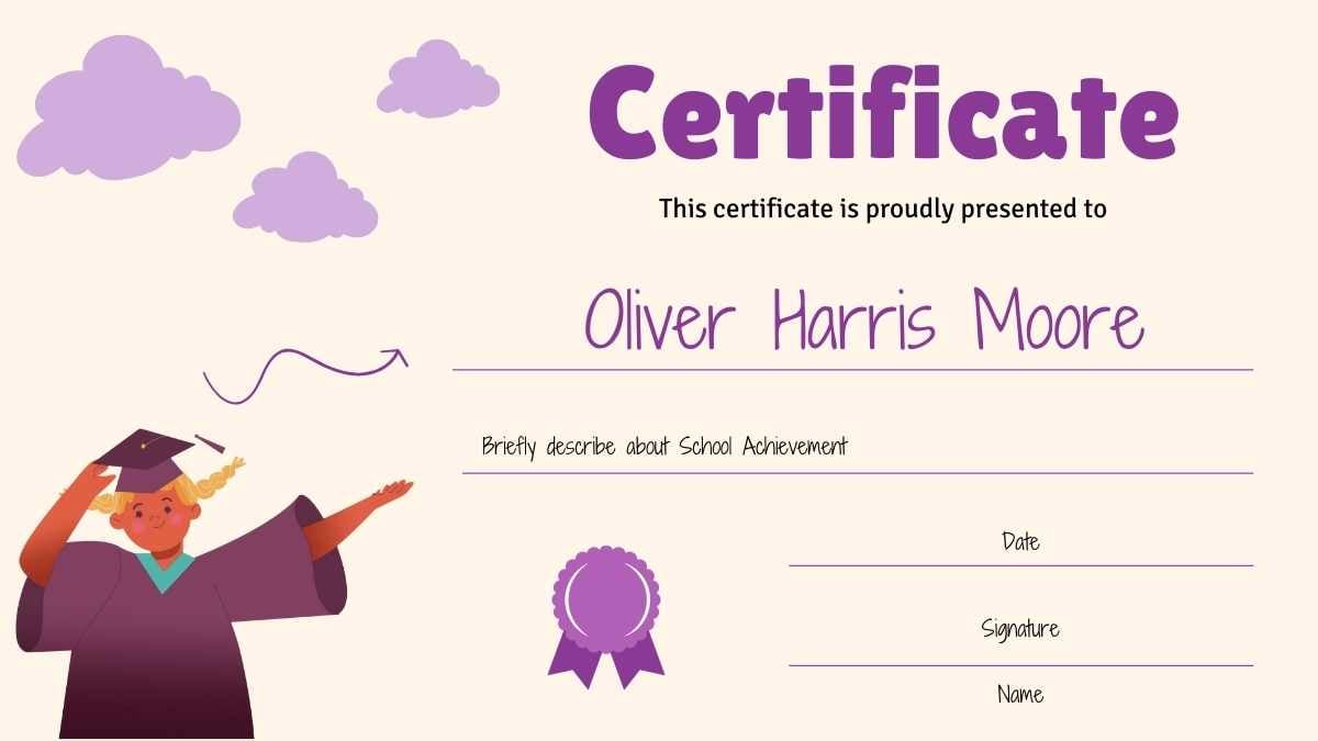 Cute School Achievement Certificates - slide 10