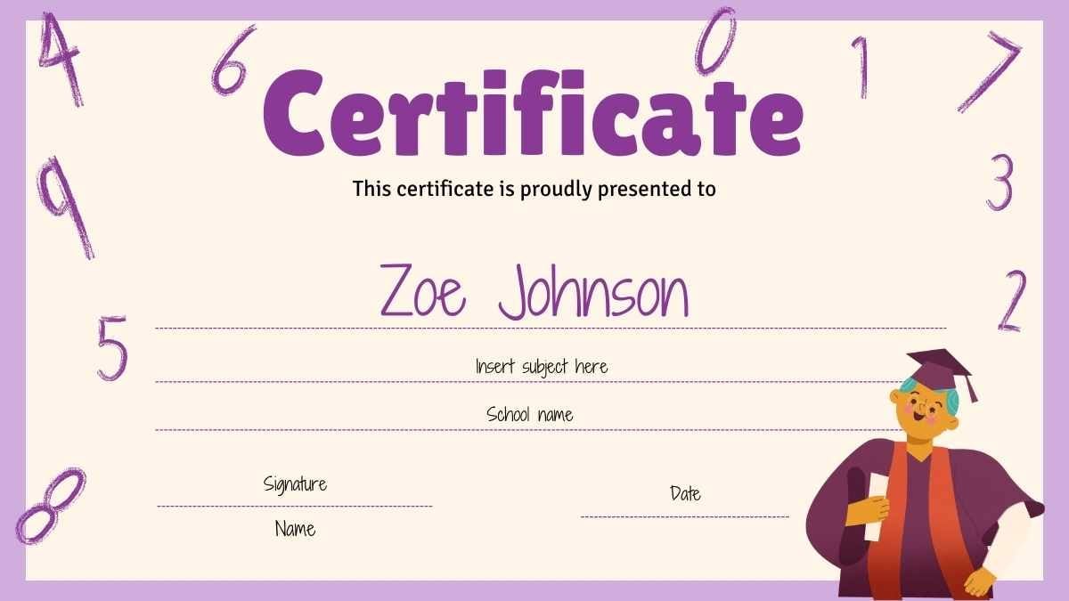 Cute School Achievement Certificates - slide 14