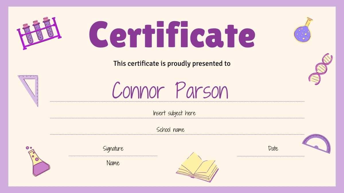 Cute School Achievement Certificates - slide 15