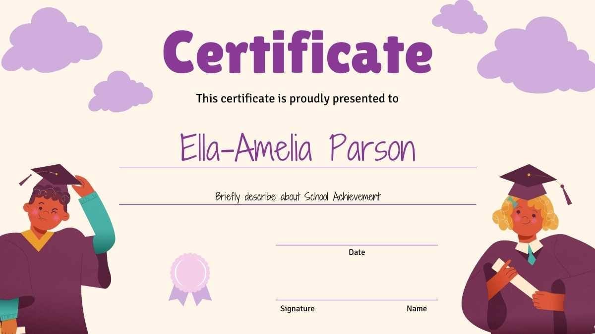 Cute School Achievement Certificates - slide 9