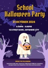 Slides Carnival Google Slides and PowerPoint Template Cute School Halloween Party Poster for Students 1