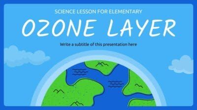 Slides Carnival Google Slides and PowerPoint Template Cute Science Lesson for Elementary: Ozone Layer 1