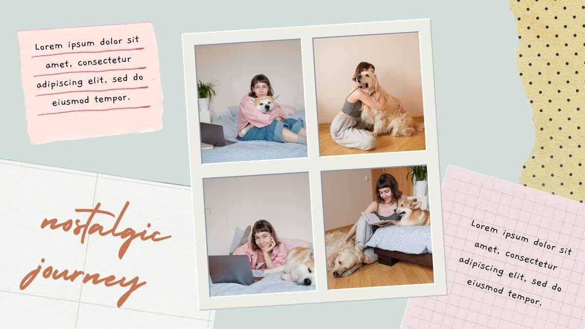 Cute Scrapbook Throwback Photo Diary - 슬라이드 8