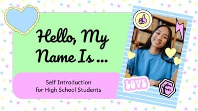 Cute Self Introduction for High School Students Slides