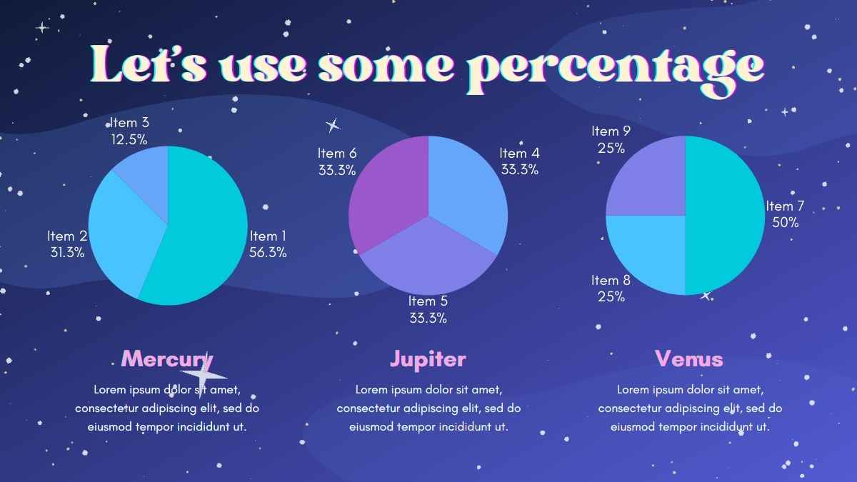 Cute Space and Galaxy for Pre-K Slides - slide 12