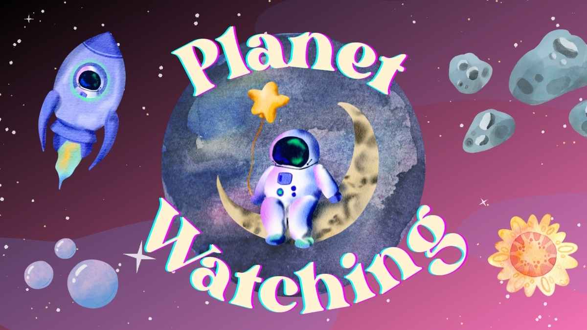 Plantillas Adorables del Espacio y la Galaxia para Preescolar - diapositiva 13