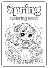 Cute Spring Coloring Worksheet