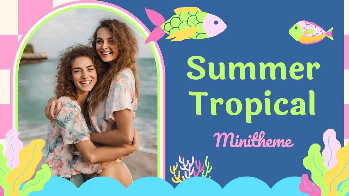 Cute Summer Tropical Minitheme Slides - slide 1