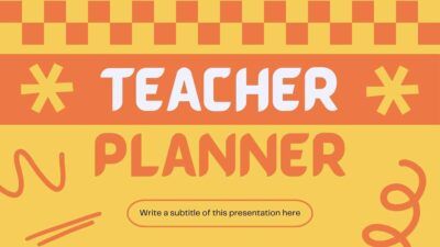 Cute Teacher Planner Slides