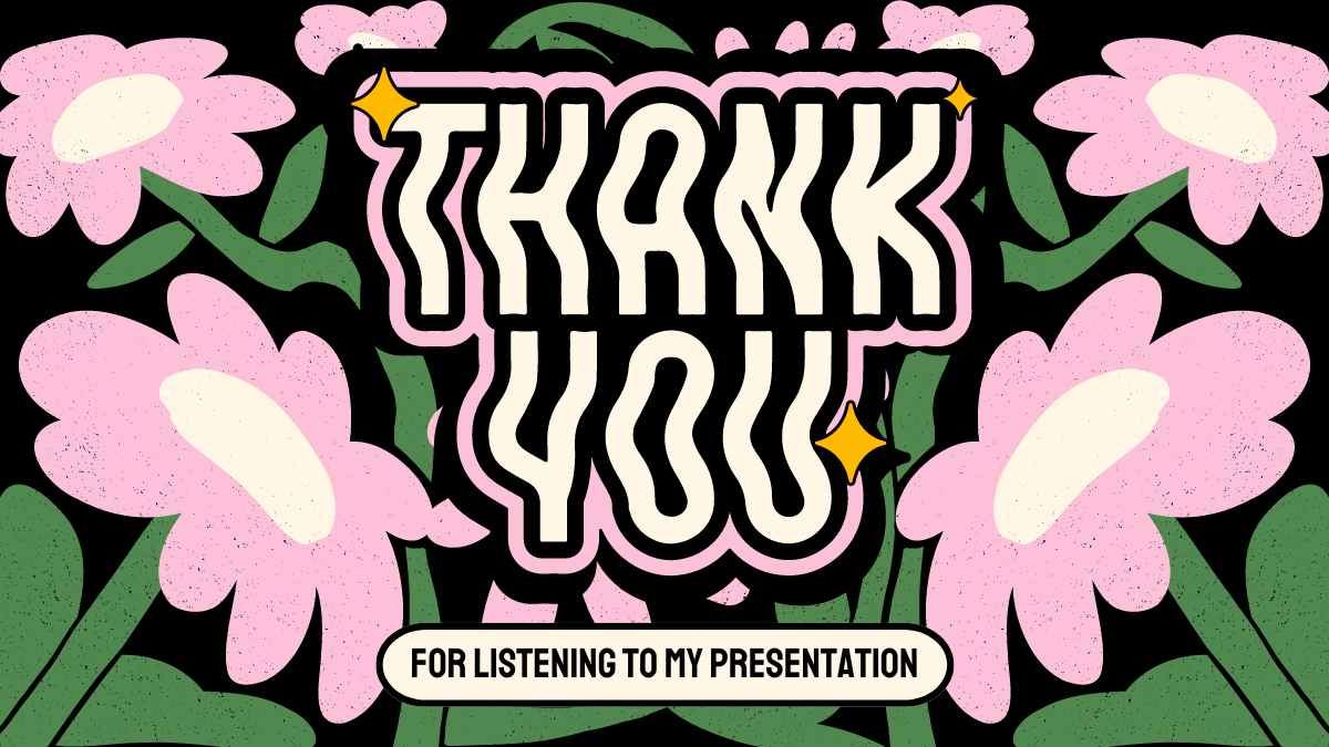 Cute Thank You For Listening To My Presentation Slides - diapositiva 1