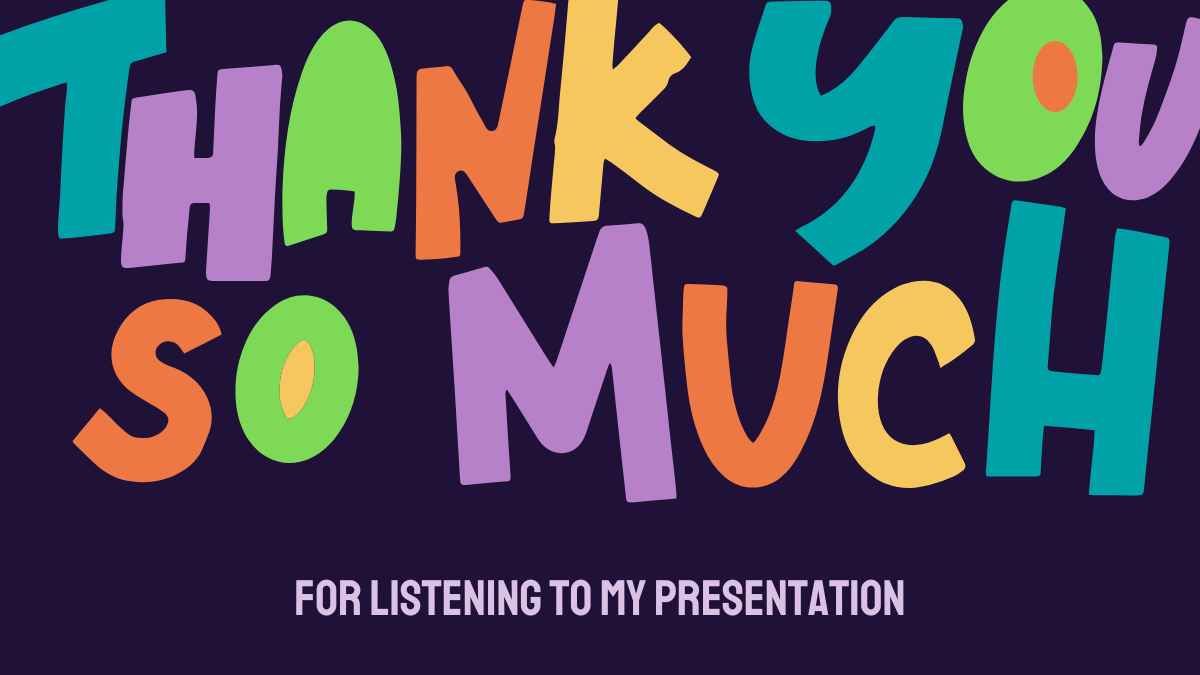 Cute Thank You For Listening To My Presentation Slides - diapositiva 2