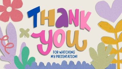 Cute Thank You For Watching My Presentation Slides