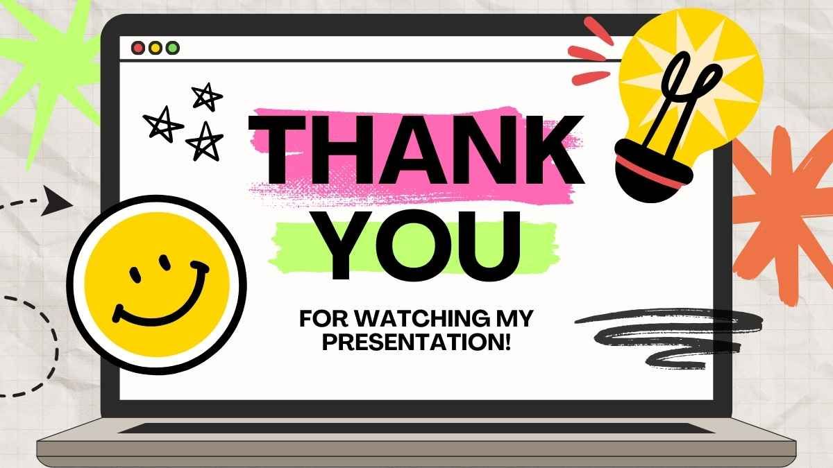 Cute Thank You For Watching My Presentation Slides - diapositiva 5