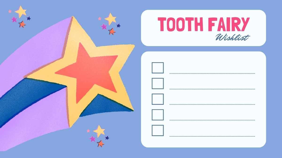 Cute Tooth Fairy Wish List for Kids - slide 6