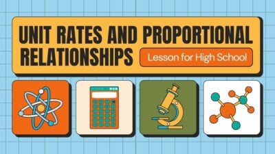 Slides Carnival Google Slides and PowerPoint Template Cute Unit Rates and Proportional Relationships Lesson for High School 1