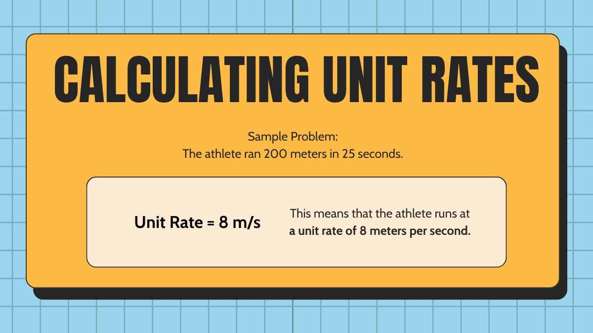 Cute Unit Rates and Proportional Relationships Lesson for High School - slide 10