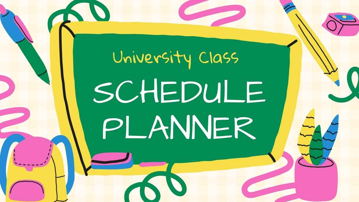 University Class Schedule Planner - slide 1