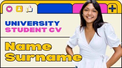 Cute University Student CV