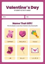 Cute Valentine's Day Printable Activities for Students 1