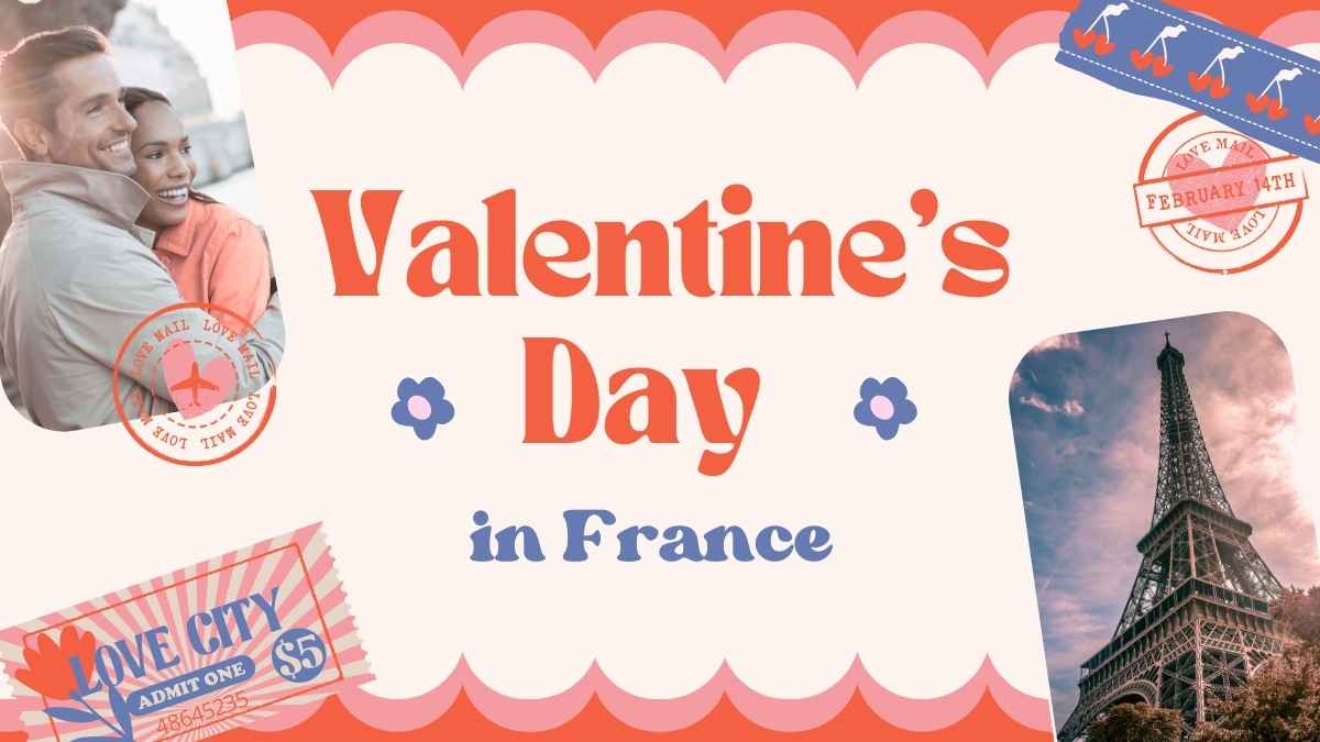 Cute Valentine’s Day in France Slides - slide 1