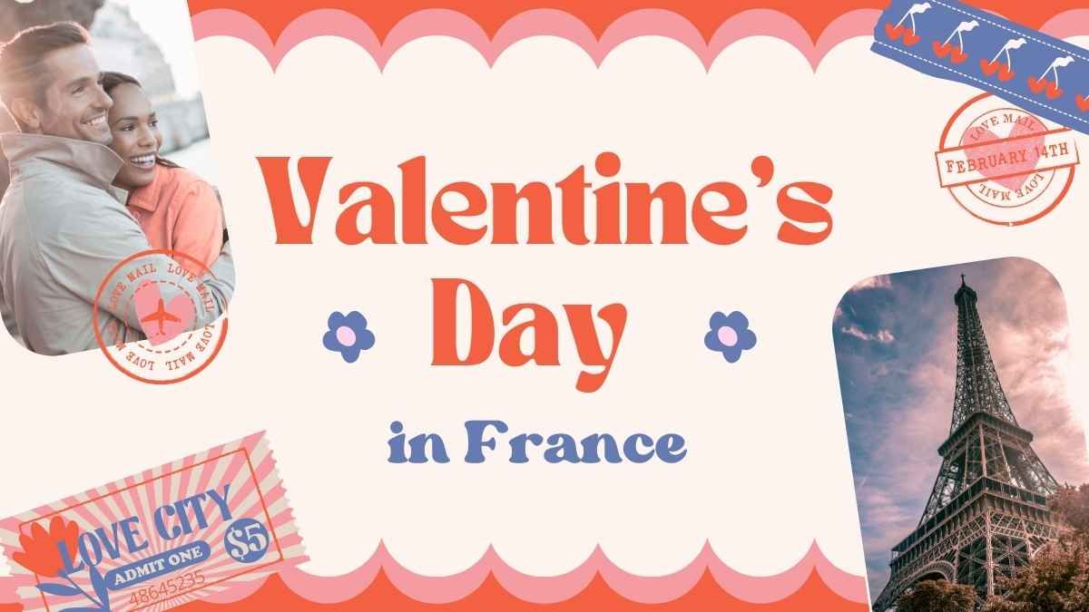 Cute Valentine's Day in France Slides - slide 2