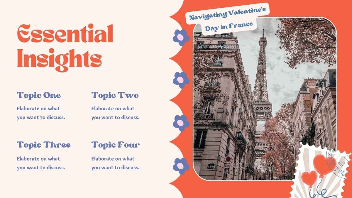 Cute Valentine’s Day in France Slides - diapositiva 2