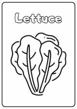 Cute Vegetable Coloring Worksheet