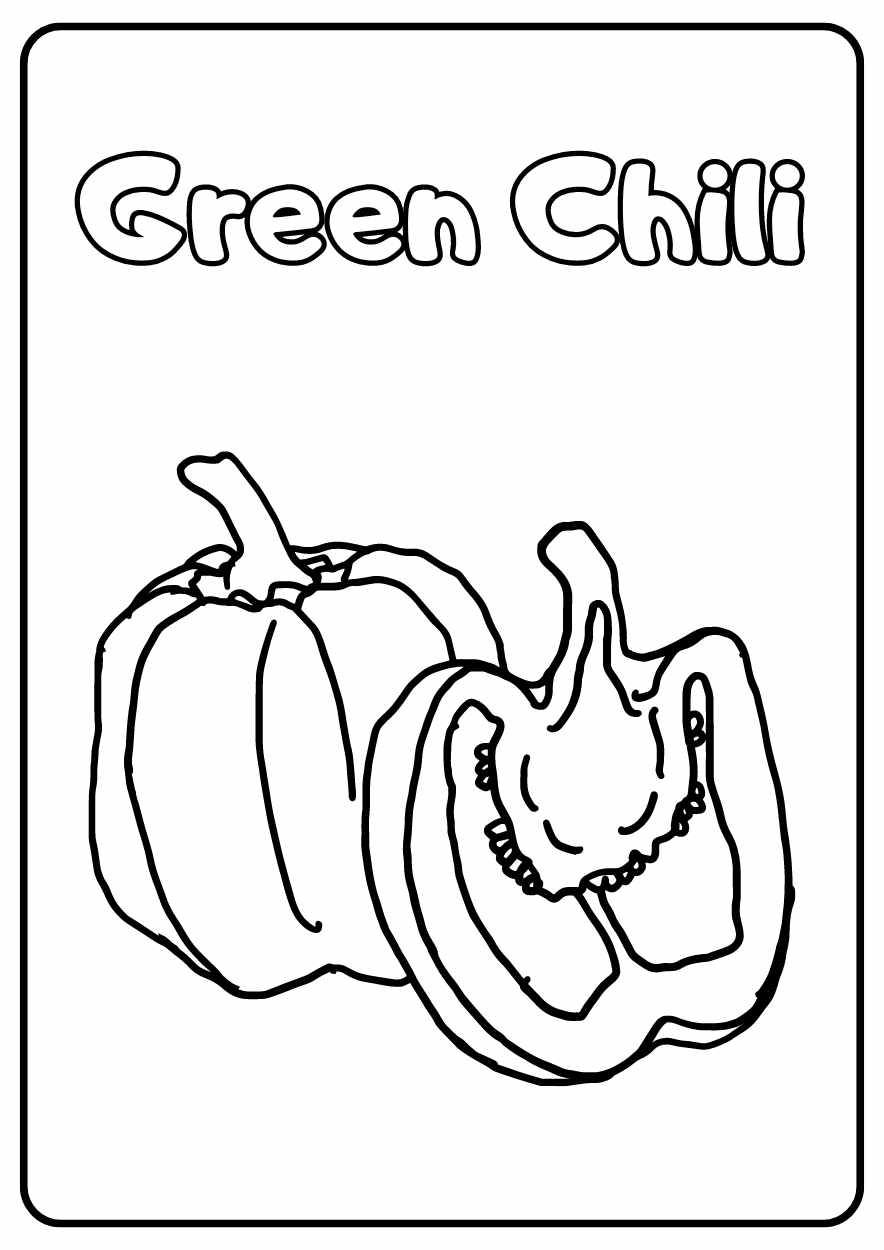 Cute Vegetable Coloring Worksheet - slide 11