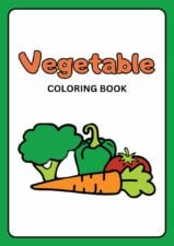 Cute Vegetable Coloring Worksheet