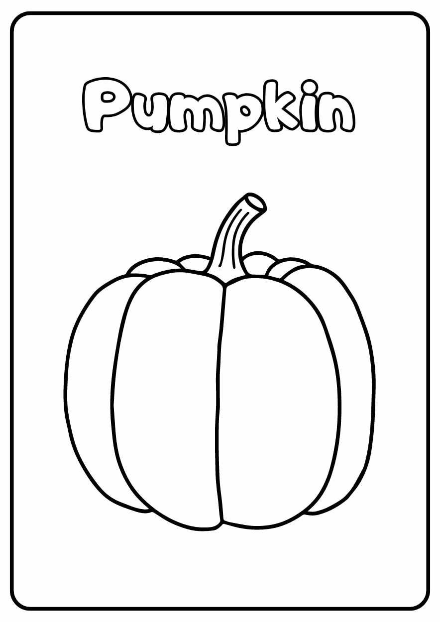 Cute Vegetable Coloring Worksheet - slide 3