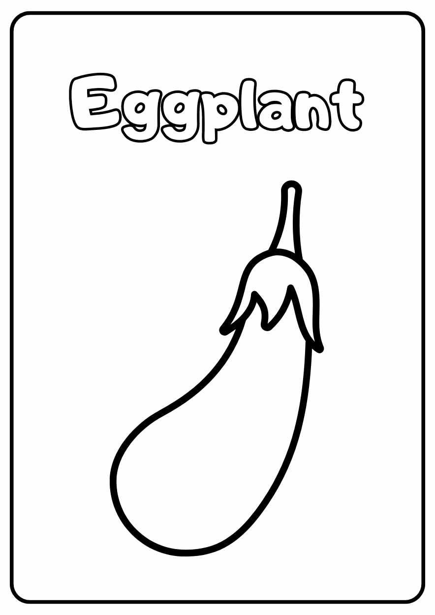 Cute Vegetable Coloring Worksheet - slide 6