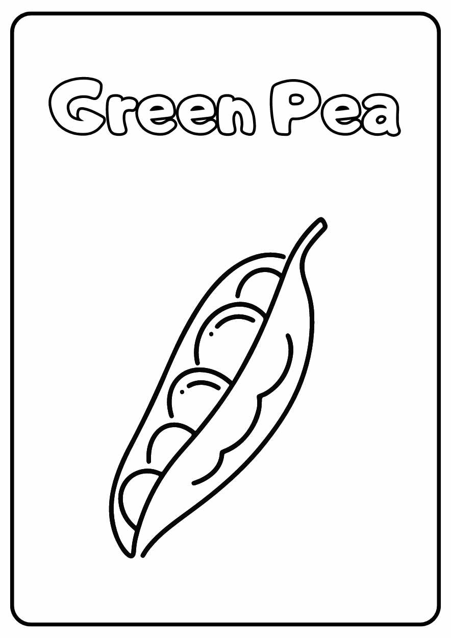 Cute Vegetable Coloring Worksheet - slide 8